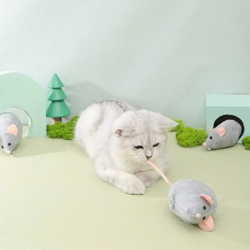 Cat Mouse Toys Cartoon Mice Cat Chew Toy Cat Teaser Toys Increases Interactive Experience Boosts Physical And Mental Health