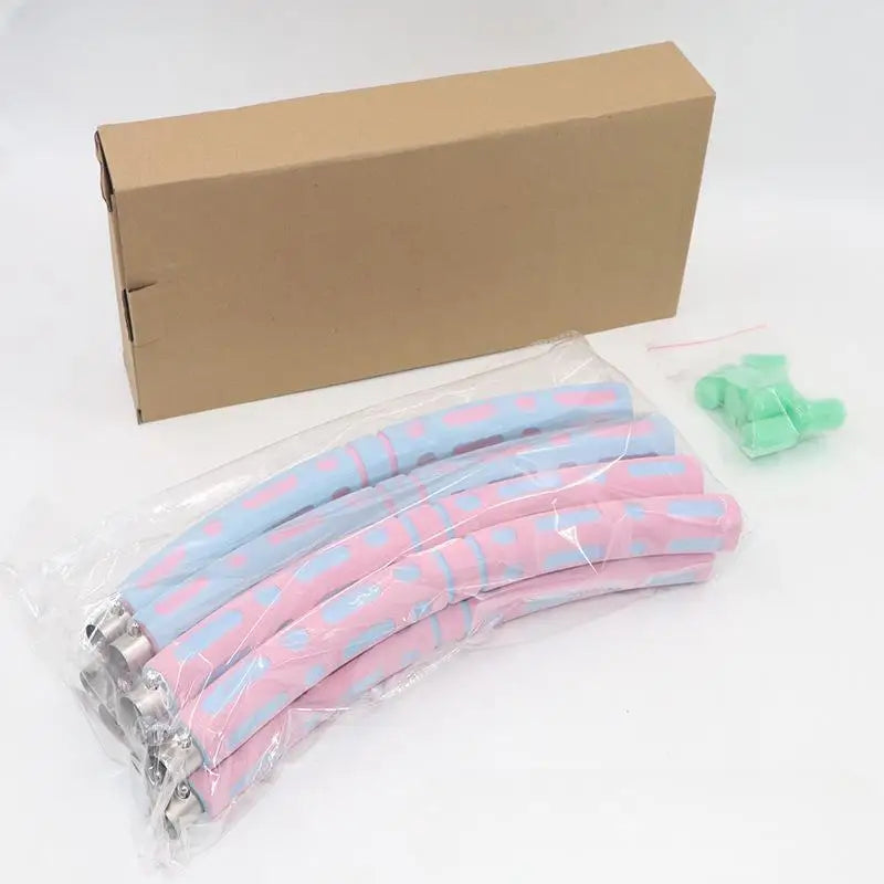 Removable Sponge Hoola Hoop Belly Contracting Waist Slimming Novel Stitching Sports Body-building Loop Multi-color Hoola Hoop