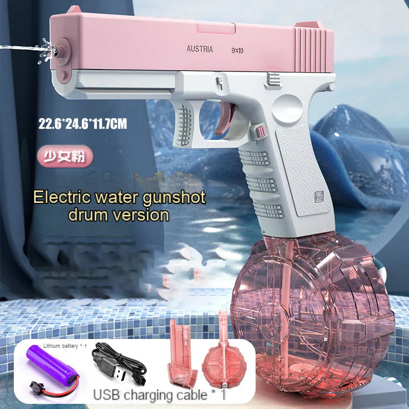 Popular Electric M416 Water Gun Toys Summer Outdoor Beach Large-capacity Fun Firing Swimming Pool Adult Kids Shooting Game Toy