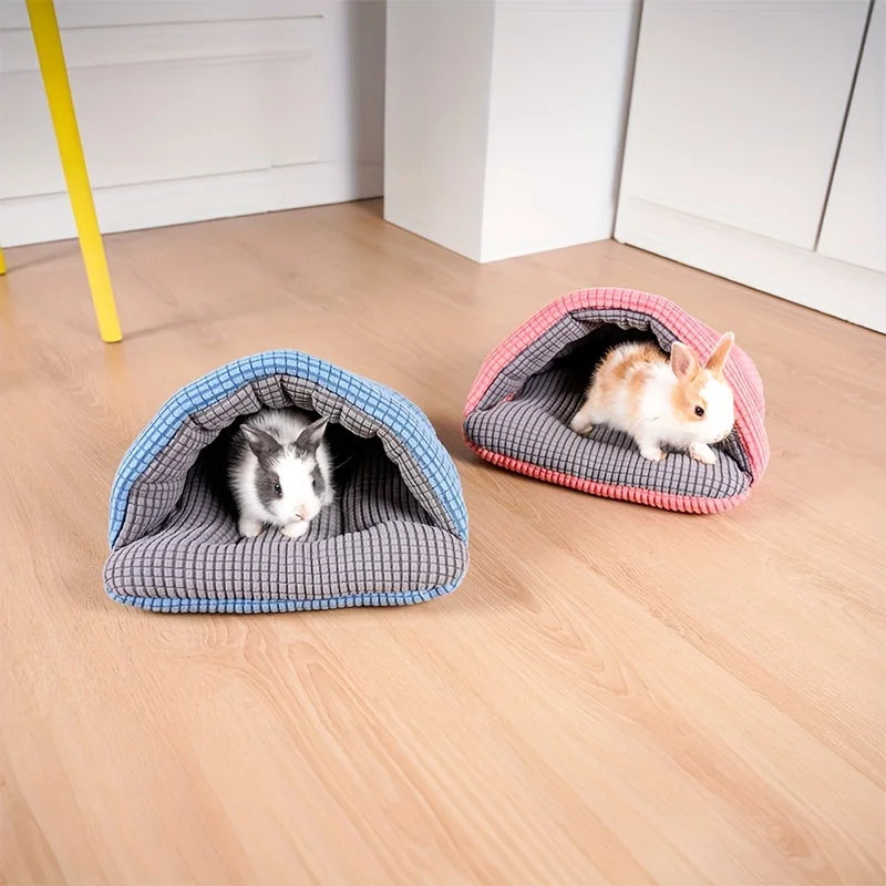 Hamsters Snuggle Sack Small Pet House Bed Nest Plushy Cozy Small Animal Sleeping Bag for Small Animal Rabbits Pet Guinea Pigs