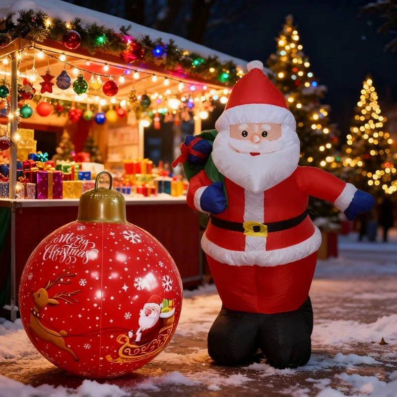 Christmas Inflatable Decorations Outdoor Garden Courtyard Decoration Large Snowman Santa Claus Christmas Tree Inflatable Toys