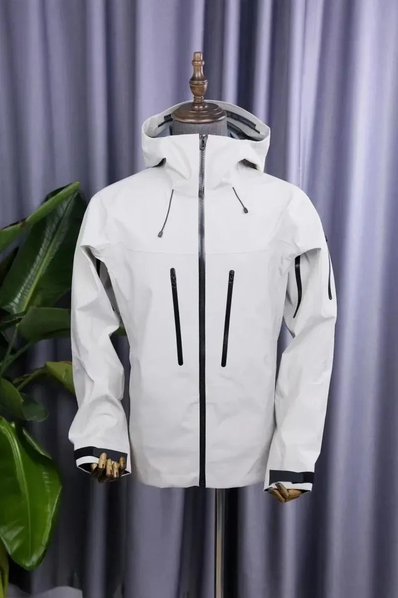 ARC Three Layer Mens Womens High Quality Camping Coat Outdoor SV Embroidery Waterproof Windbreaker Hiking Ski Jackets Unisex