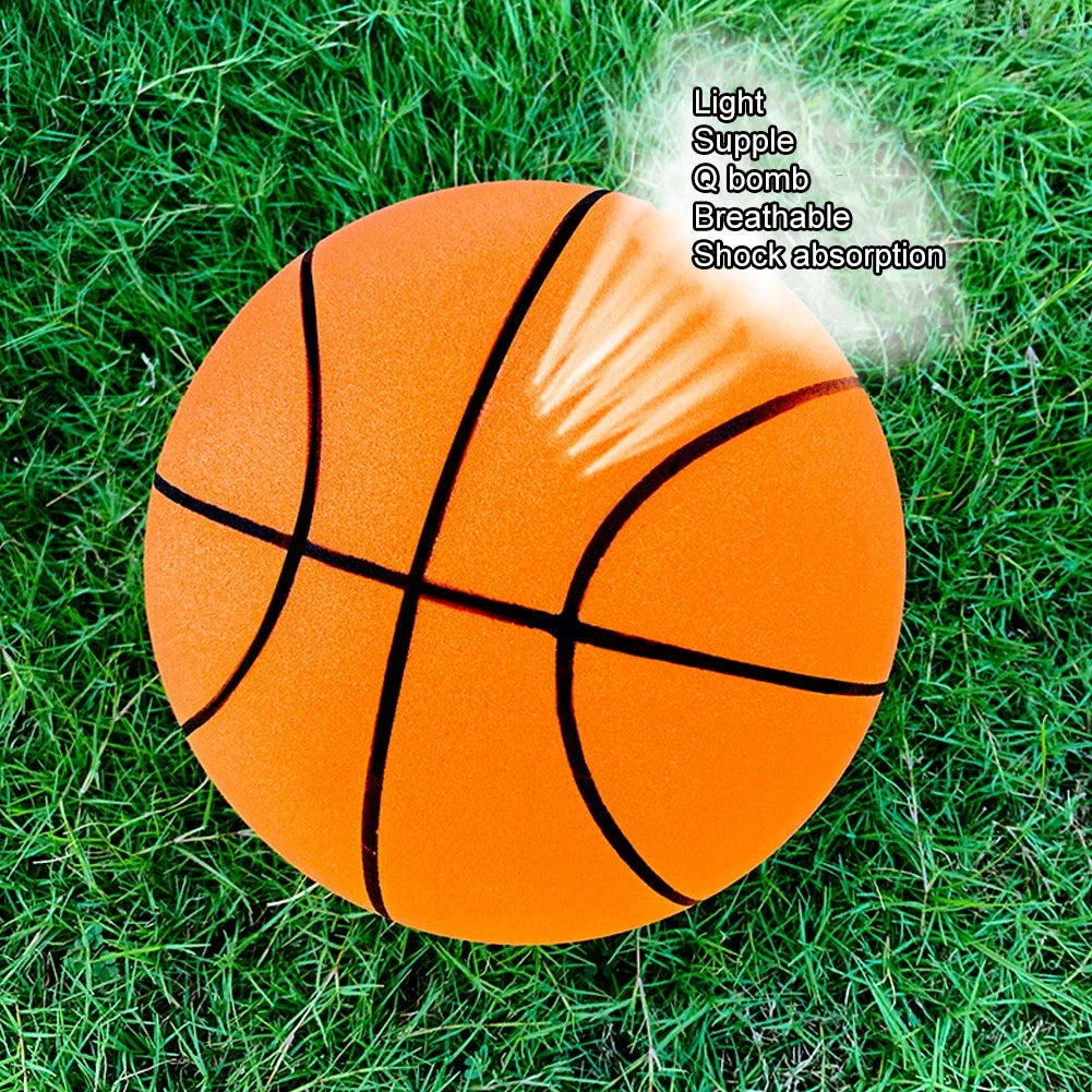 Mute Silent Basketball Diameter 18/21/24 CM Indoor Silent Skip Ball Squeezable Slient Child Sports Toy Game Bounce Basketballs