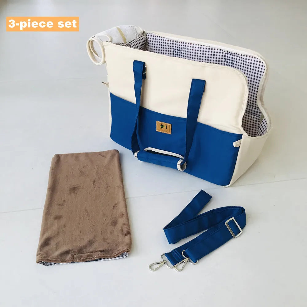 Pet Carrier for Cats Dog, Portable 41X31X19cm, Polyethylene foam cotton Interlayer, Car Seat Pet Protection Travel Carrier