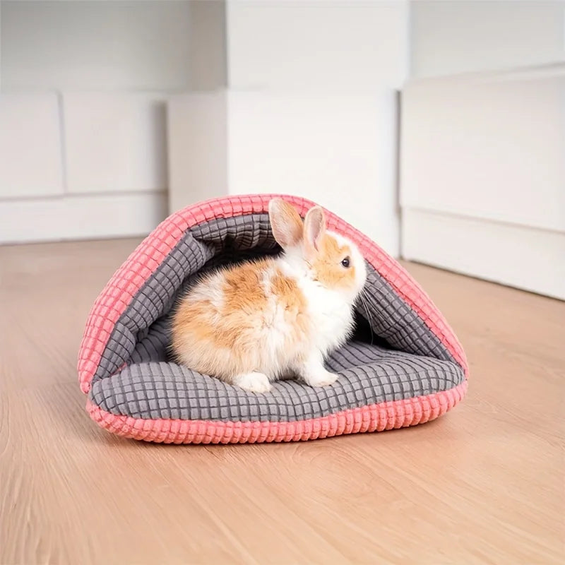 Hamsters Snuggle Sack Small Pet House Bed Nest Plushy Cozy Small Animal Sleeping Bag for Small Animal Rabbits Pet Guinea Pigs