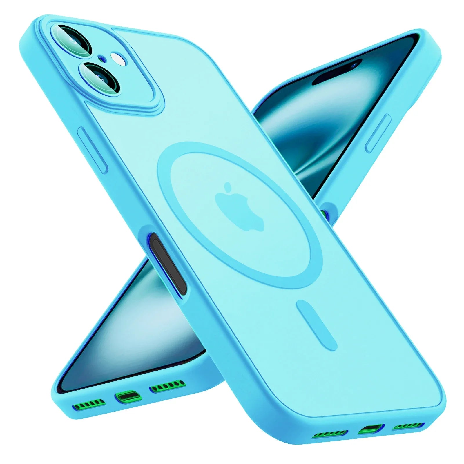 Luxury Frosted Phone Case For iPhone 17 16 15 14 13 12 11 Pro Max 16 15 Plus 17 Air For Magsafe Matte Transparent Magnetic Cover