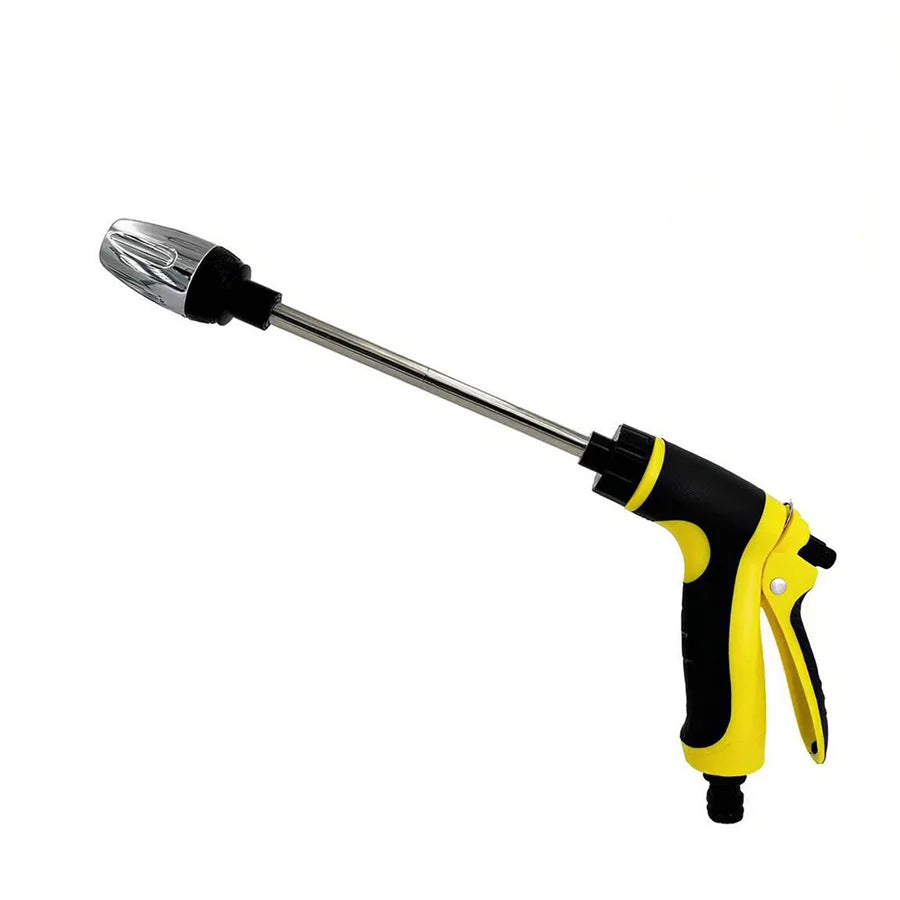 High Pressure Long Pole Car Wash Water Gun, Household Car Wash Tool, Metal Extension Pole, Rubber Coating, Gardening Tool