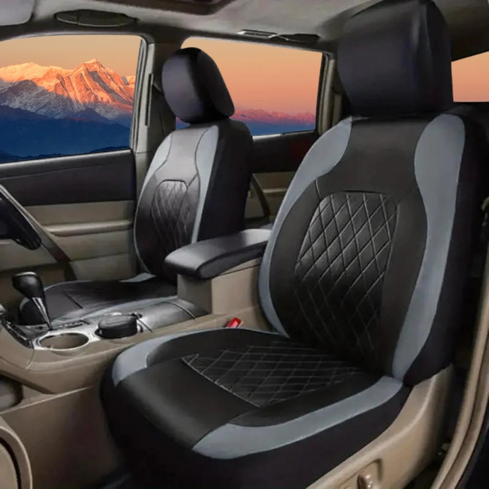 Universal Car Seat Covers PU Black Fashions Sports Seat Covers PU Car Seat Cover Universal Interior Accessories