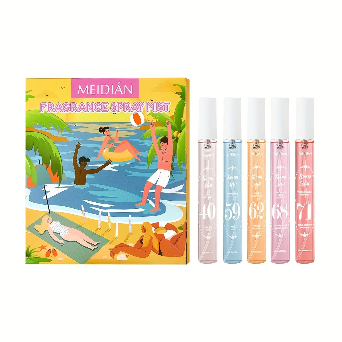 Brazilian Number Fragrance Spray Mist Set, Body Hair Perfume, Fresh and Delicate Long-Lasting Scent,Perfect Gift for Friends