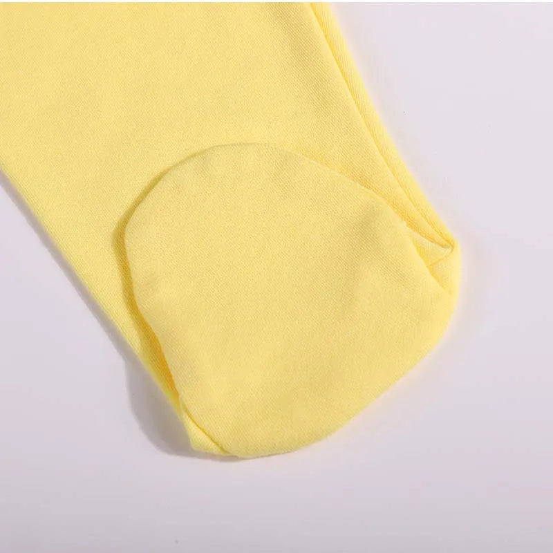 Newborn Baby Boys Girls Pants 0 To 12 Months 100% Cotton Leggings Solid Color Foot Wrap Elastic Waist Trousers Baby Clothing