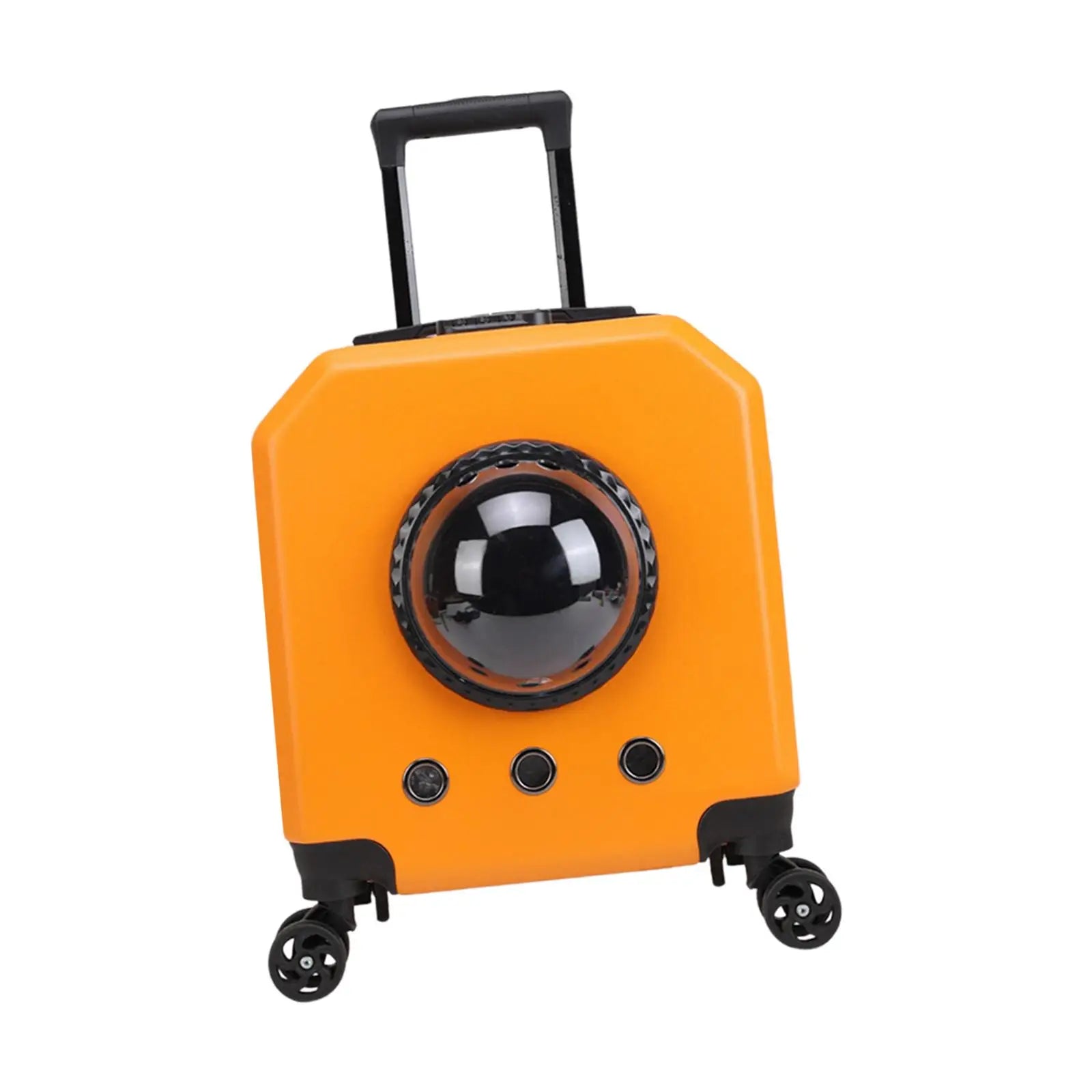 Pet Travel Carrier with Wheel Portable Cat Trolley Case for Camping Outdoor