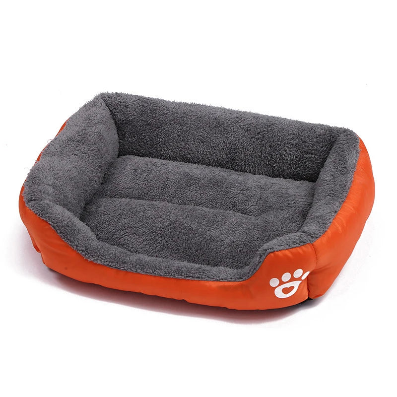 Washable Warm Cat Kennel Soft Large Cat Sofa Square Dog Mattress Cushion Soft Medium Dog Bed Warm Cat House Supplies
