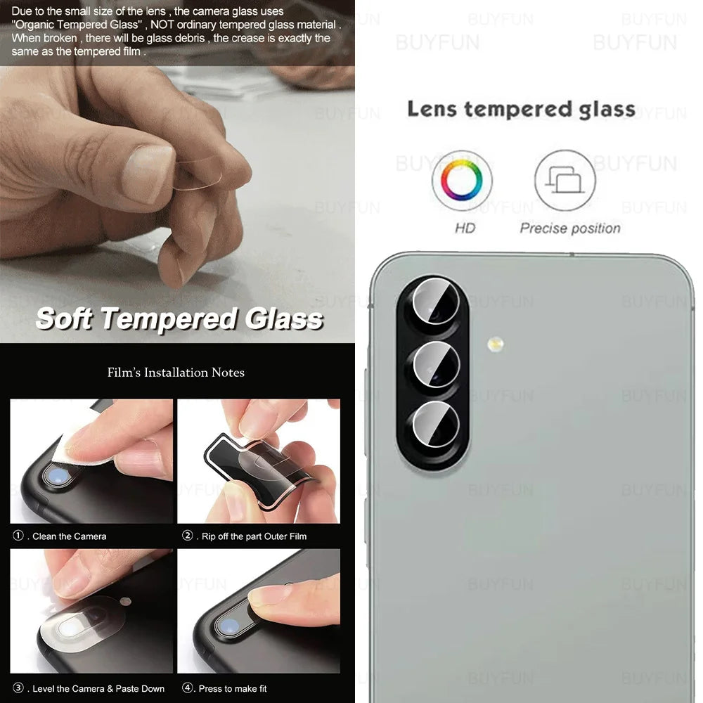 6in1 Camera Glass For Samsung Galaxy A56 Full Cover Tempered Glass SamsungA56 GalaxyA56 Samung A 56 56A 5G Lens Screen Protector