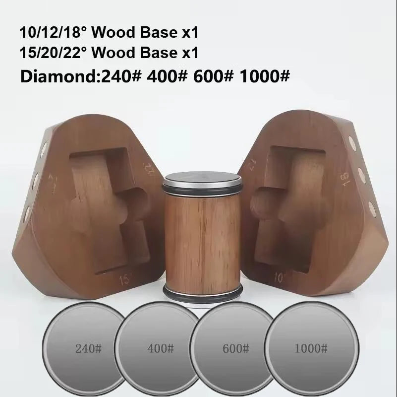 2025 NEW Rolling Knife Sharpener Knife Holder Diamond Sharpener Stone Whetstone Sharpening Angles Grind Stone Kitchen Tools