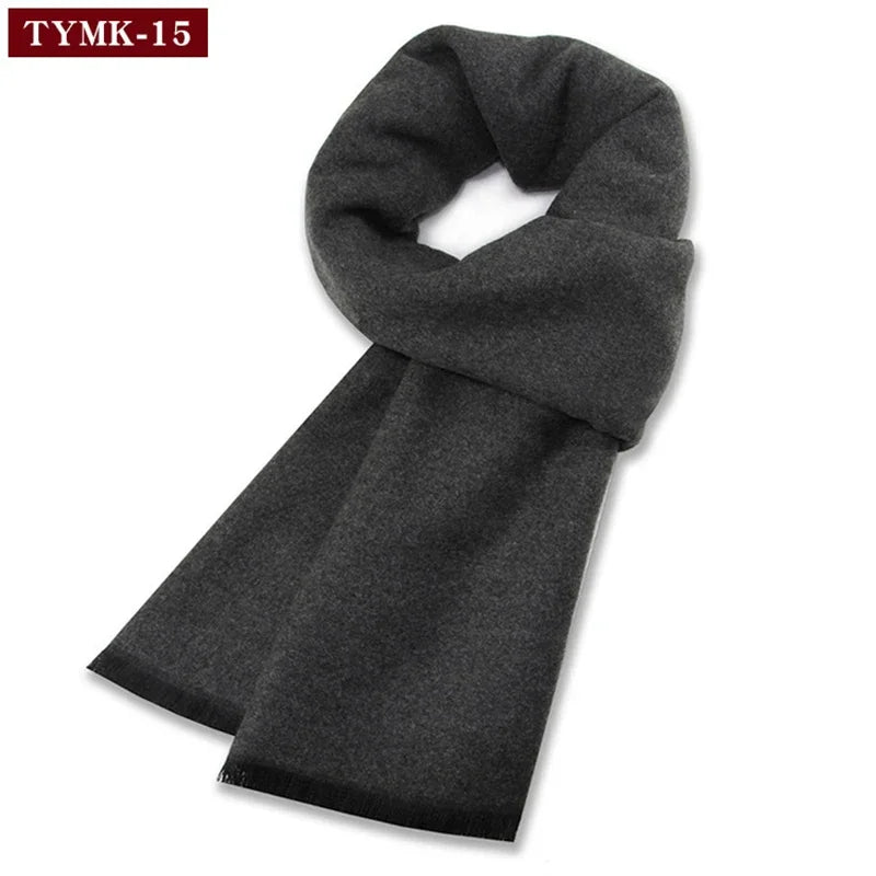 Luxury Men Scarf Winter Warm Neck Scarf For Men Scarves Casual Plaid Male Long Shawl Fashion Outdoor Shawls Man Muffler Gift