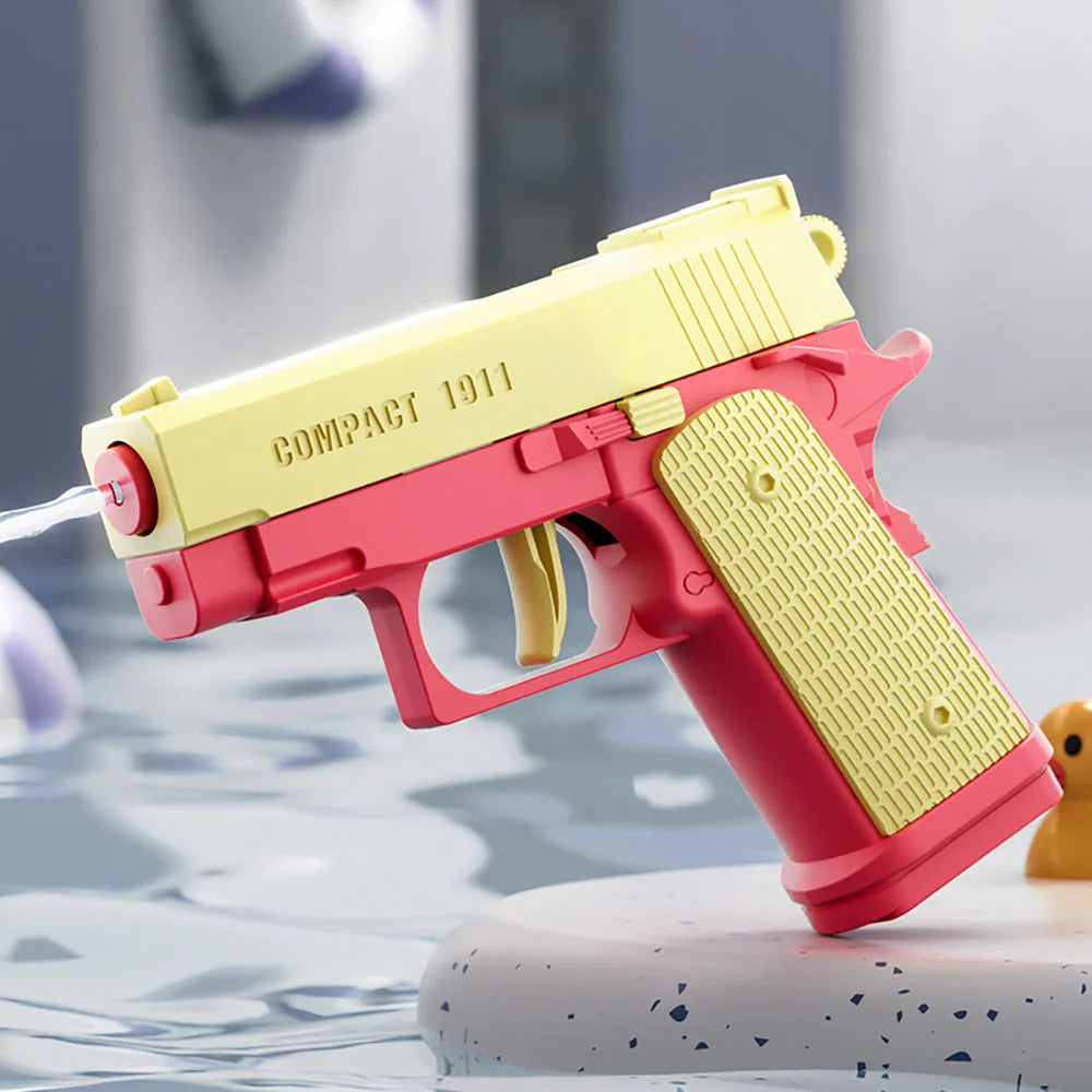 Children Summer M1911 Water Gun non Electric Pistol High-pressure Full Automatic Shooting Water Beach Toy Gun For Kids Boys Girl