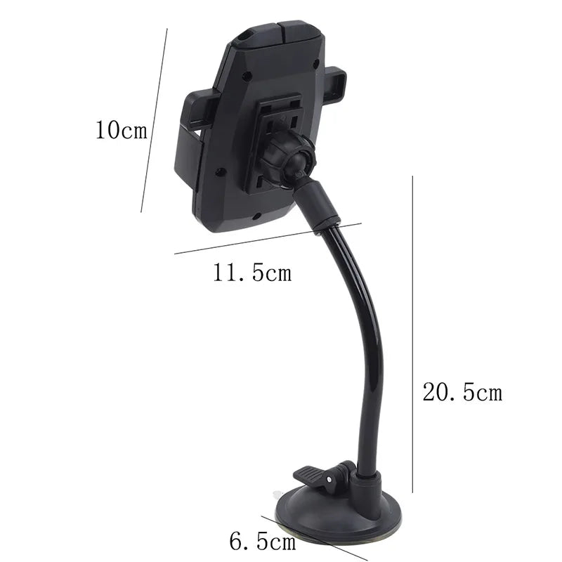 New Car Phone Holder Bracket Mount Cup Holder Universal Car Mobile Support Suction Windshield Phone Locking Car-Accessories