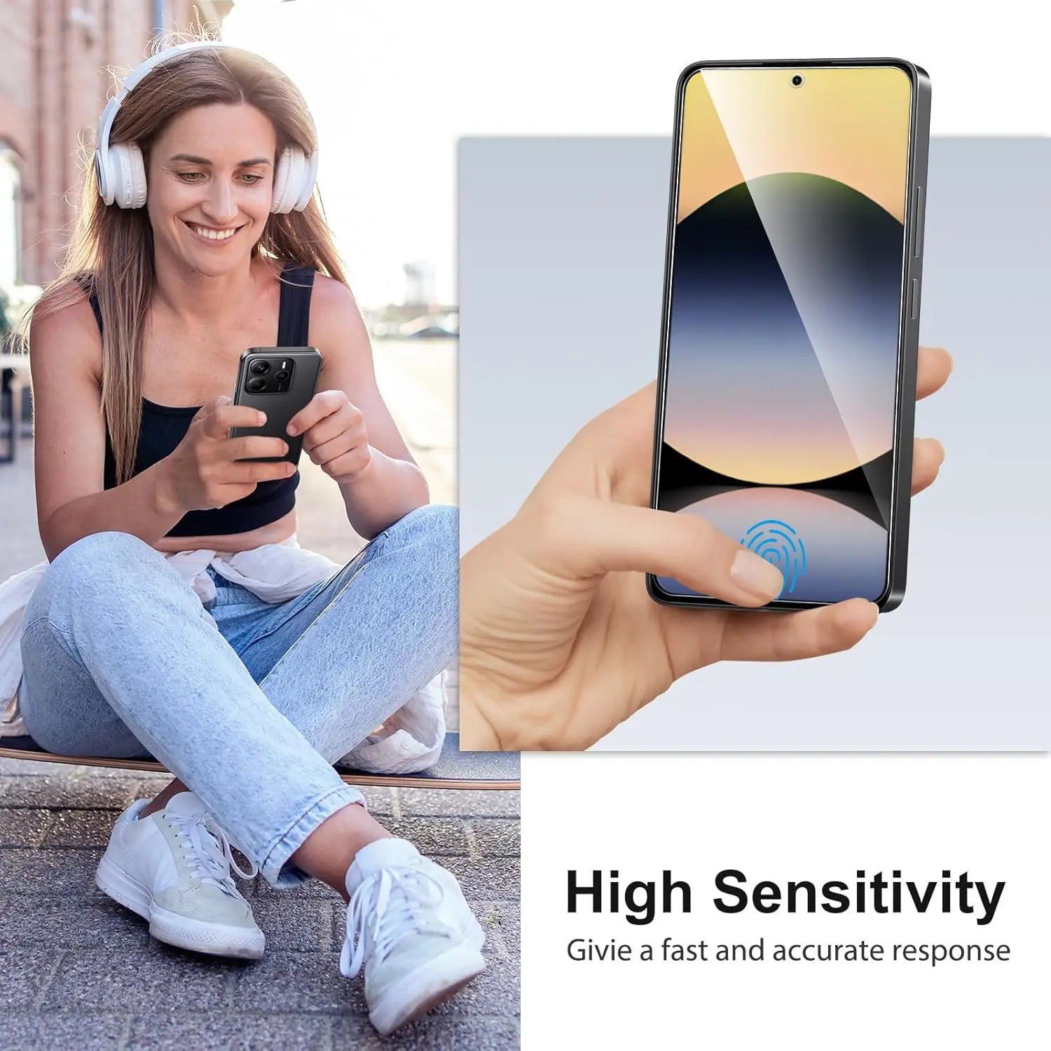 2/4Pcs 9H Screen Protector For Redmi Note 14 5G HD Tempered Glass