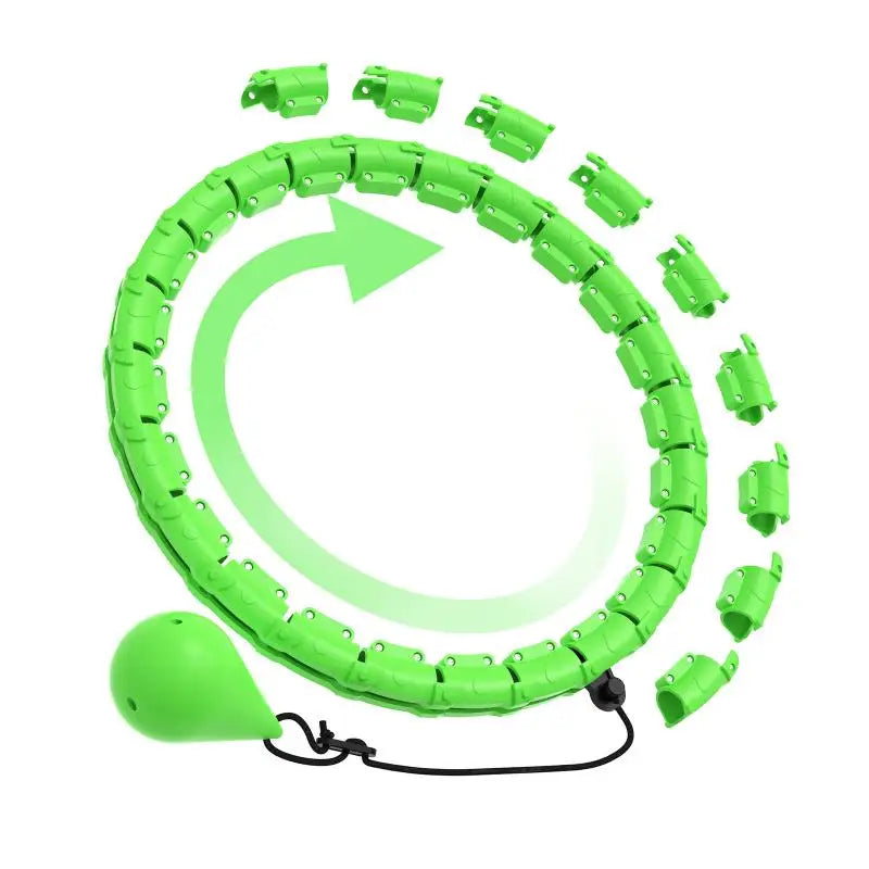 Smart Fitness Hoop Adults Weight Loss Massage Sport Hoops 24 Detachable Links 360° Non Dropping Plus Size