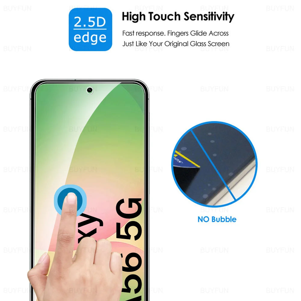 6in1 Camera Glass For Samsung Galaxy A56 Full Cover Tempered Glass SamsungA56 GalaxyA56 Samung A 56 56A 5G Lens Screen Protector