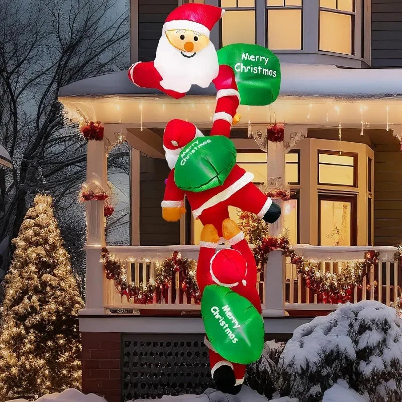 Christmas Inflatable Decorations Outdoor Garden Courtyard Decoration Large Snowman Santa Claus Christmas Tree Inflatable Toys