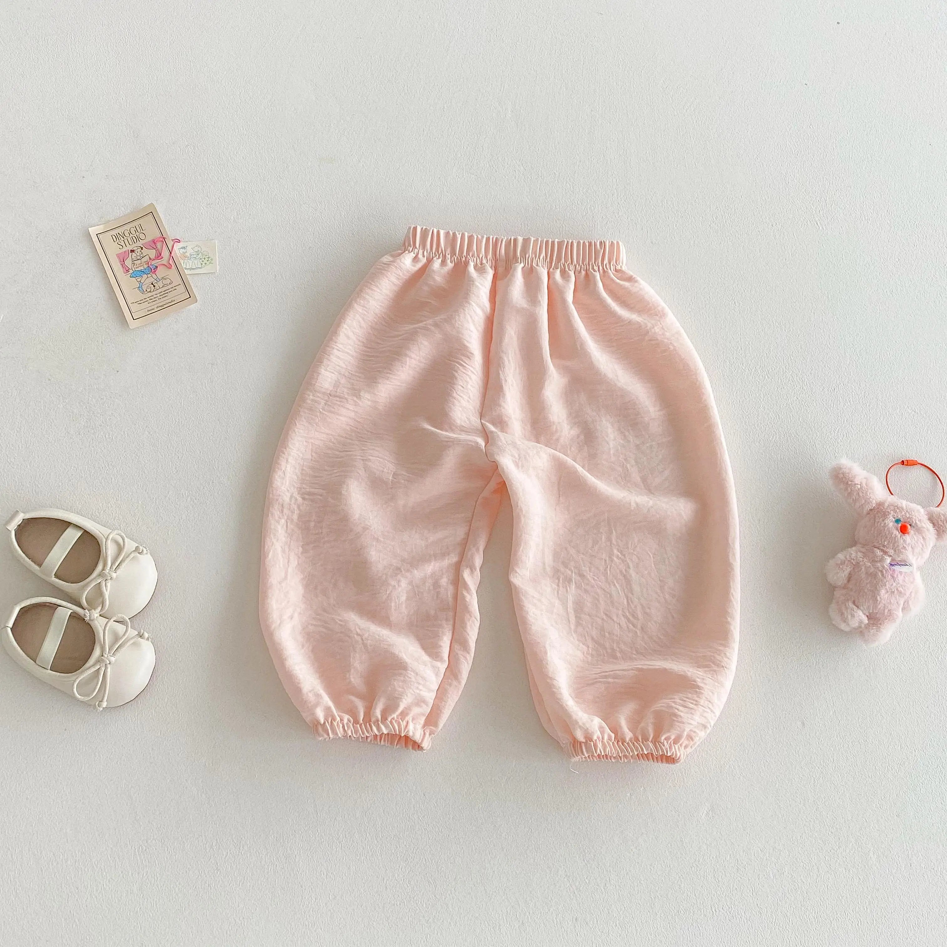 Outdoor Toddler Girls Summer Fashion Thin Loose Full Length Pants New Designer Printing Trousers Baby Unisex Cute Harem Pants