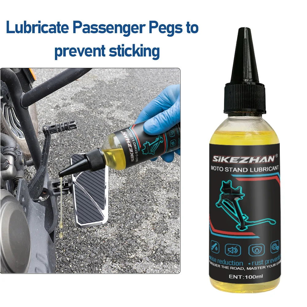 100ml Motorcycle Chain Lubricating Oil Main/Side Parking Stand Lubricants Maintenance Rust Noise Reducing Bicycles Chain Oil