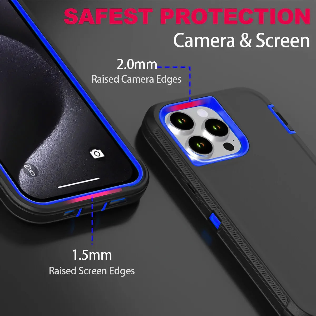 Shockproof Armor Defender Phone Case For iPhone 17 16 Pro Max 17 Air 16E 13 12 Mini 14 15 Plus 11 Hard PC+TPU Bracket Back Cover