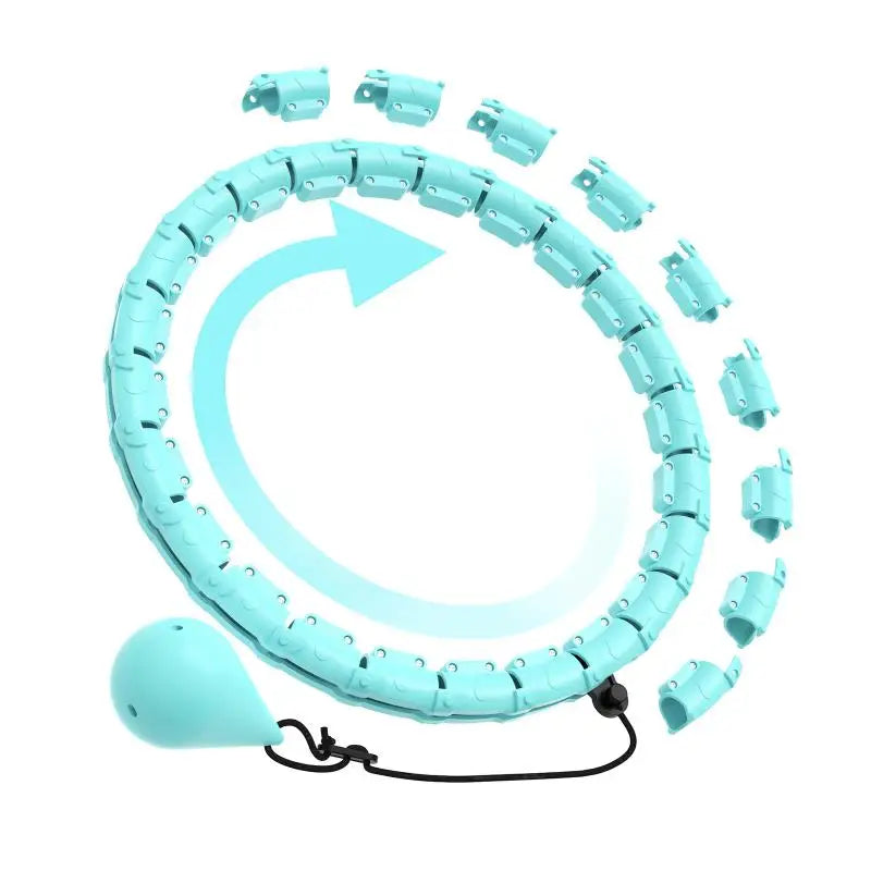 Smart Fitness Hoop Adults Weight Loss Massage Sport Hoops 24 Detachable Links 360° Non Dropping Plus Size