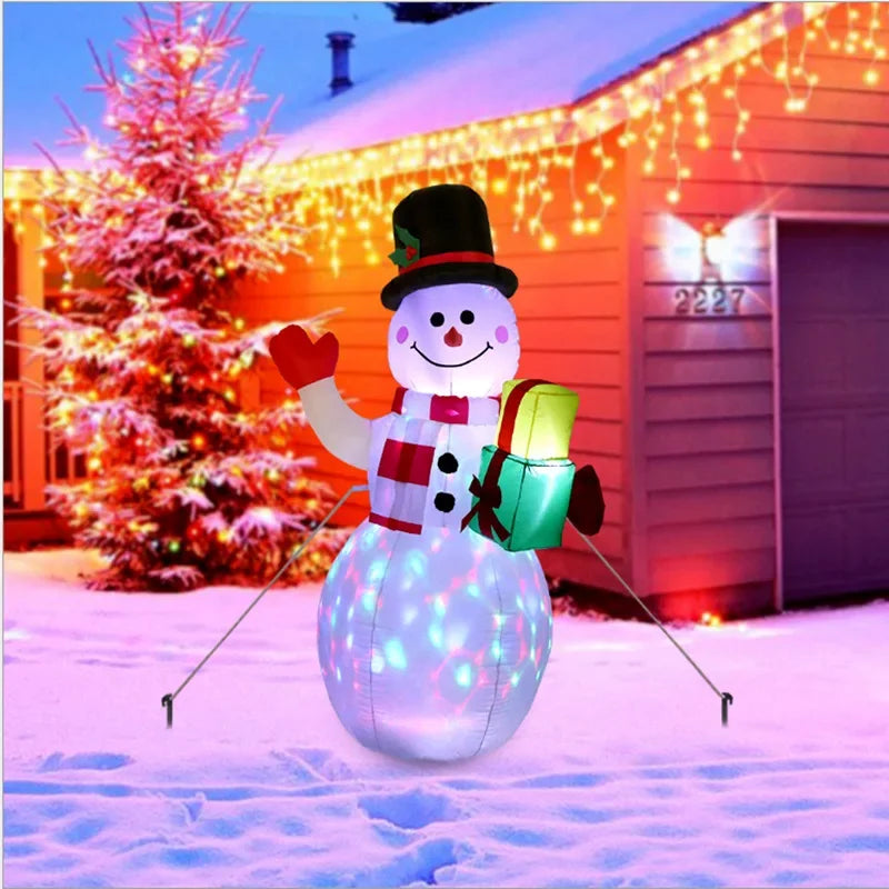 Christmas Inflatable Decorations Outdoor Garden Courtyard Decoration Large Snowman Santa Claus Christmas Tree Inflatable Toys