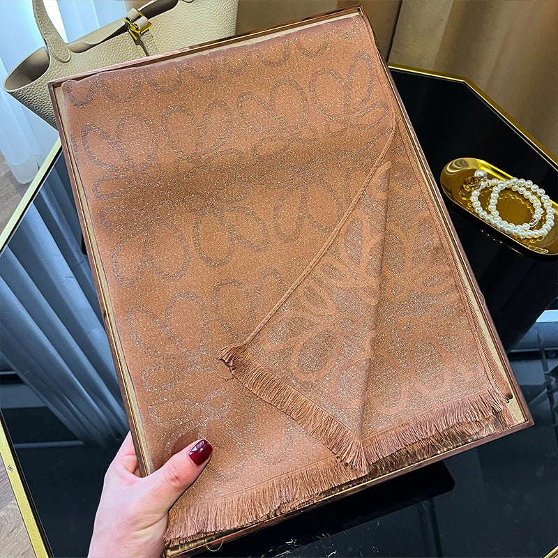 New Ladies Elegant Print Hijab Tencel cotton long scarf With Four Seasons Sun Protection Scarf Decoration Shawl Wrap Headscarf