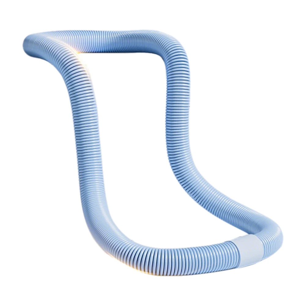 Weighted Fitness Hoop Portable Soft Spring Hoop Quiet Design Foldable Waist Toning Hoop Belly Exercise Hoop for Cardio Exercise