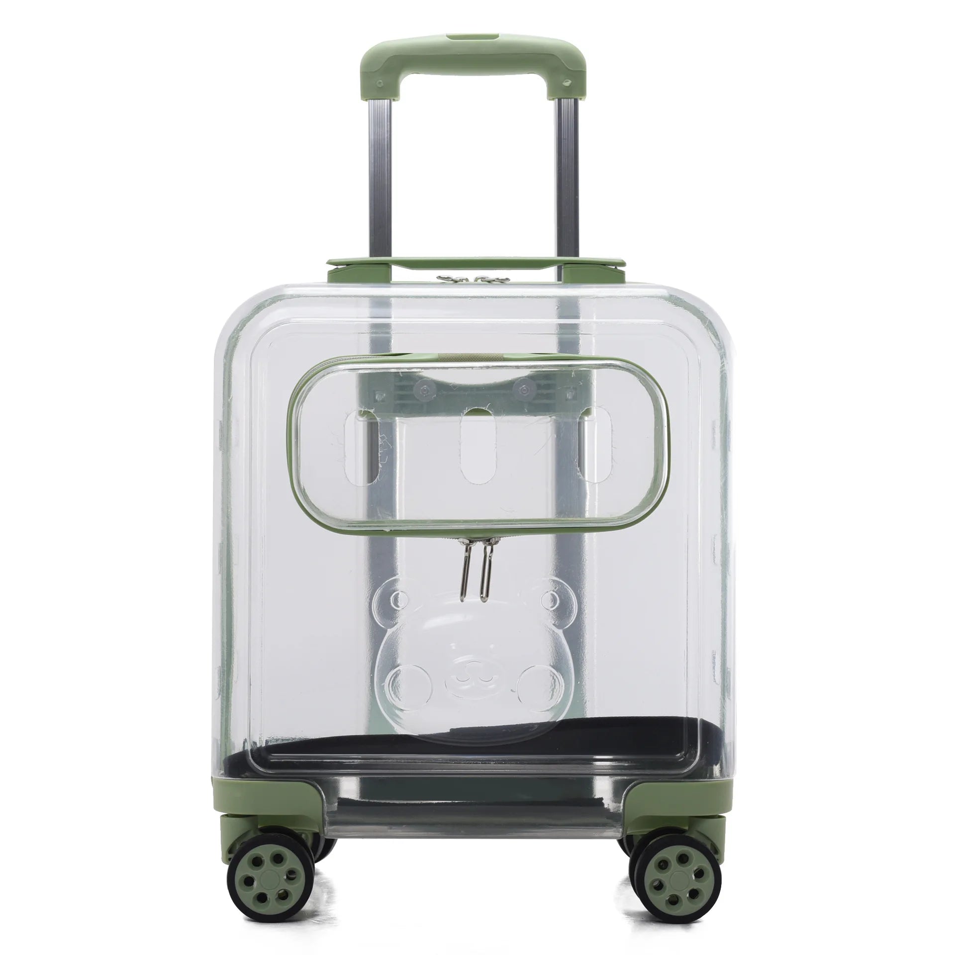 Transparent Pet Stroller Double-layer Rolling Cat Carrier Space Capsule Dog Travel Case Backpack for Cat Ventilated Pet Supplies