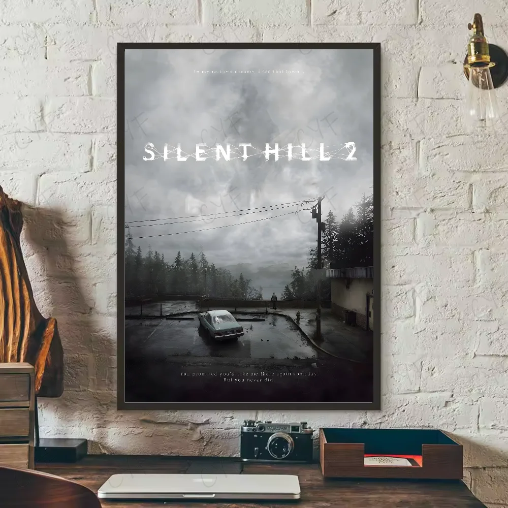 Hot Classic Silent Hill 3 Game anime Poster HD art sticky wall waterproof home living room bedroom bar aesthetic decoration