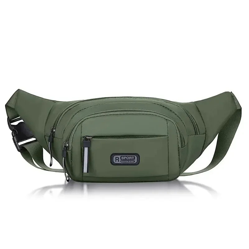 Men's Canvas Anti-Theft Ultra-Thin Invisible Waist Pack for Phone Sports Outdoor Running Hiking Travel Waist Bag for Men