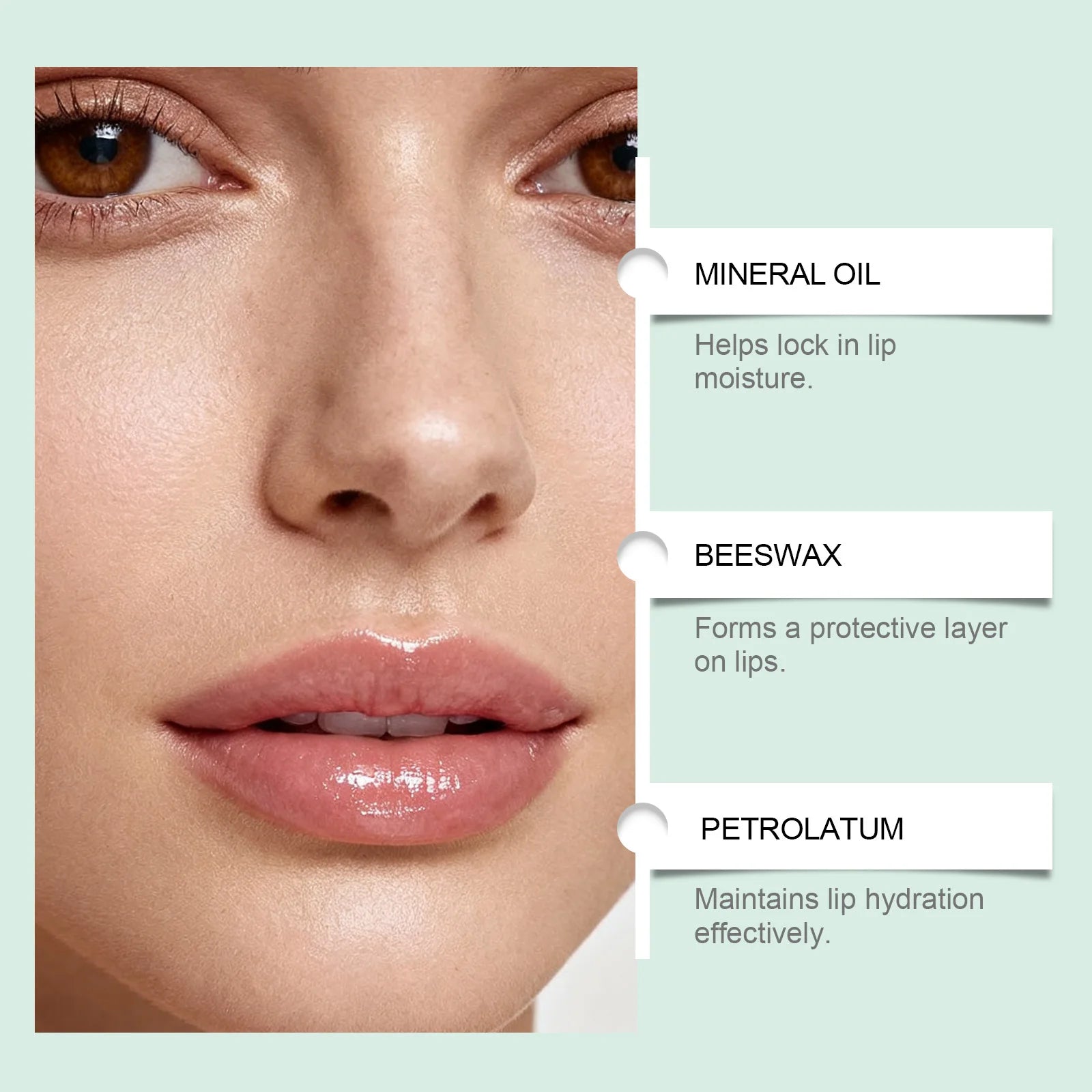 10PCS/Box Christmas Lip Moisturizing Set Deep Moisturizing Lip Color Brightening Plump Lip Care Gift Set for Women Girls