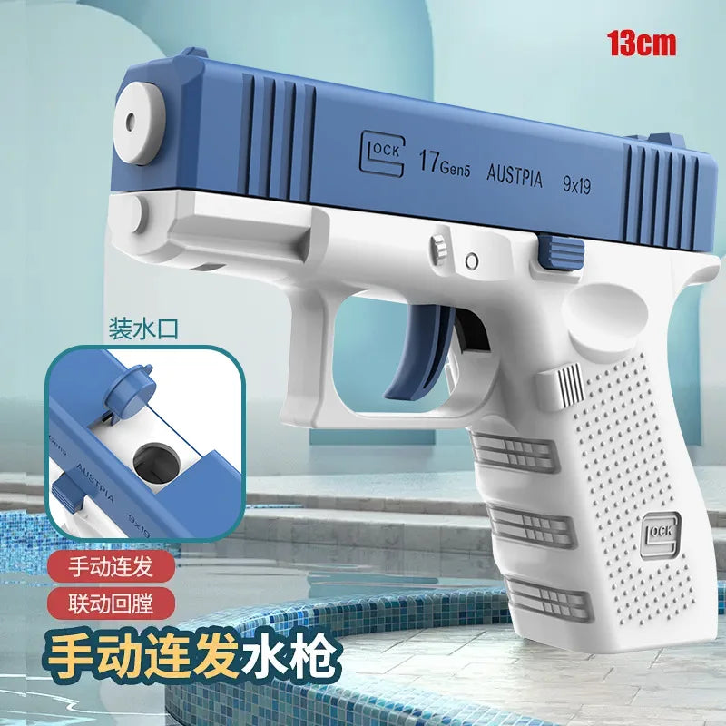Summer Water Gun non Electric Pistol High-pressure Full Automatic Shooting Water Beach Toy Gun For kid Children Boys Girls Gift