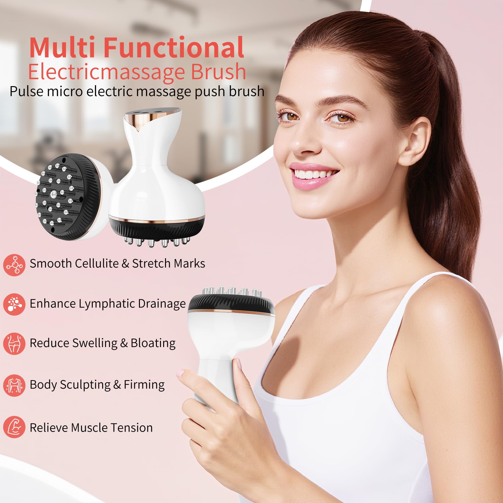Body Sculpting Machine, Lymphatic Drainage Massager & Anti Cellulite Massage Tool, Helps Reduce Stretch Marks & Cellulite, Pain Relief Devices for Sciatica Nerve, Legs, Arms, Hip, Muscle & Lower Back