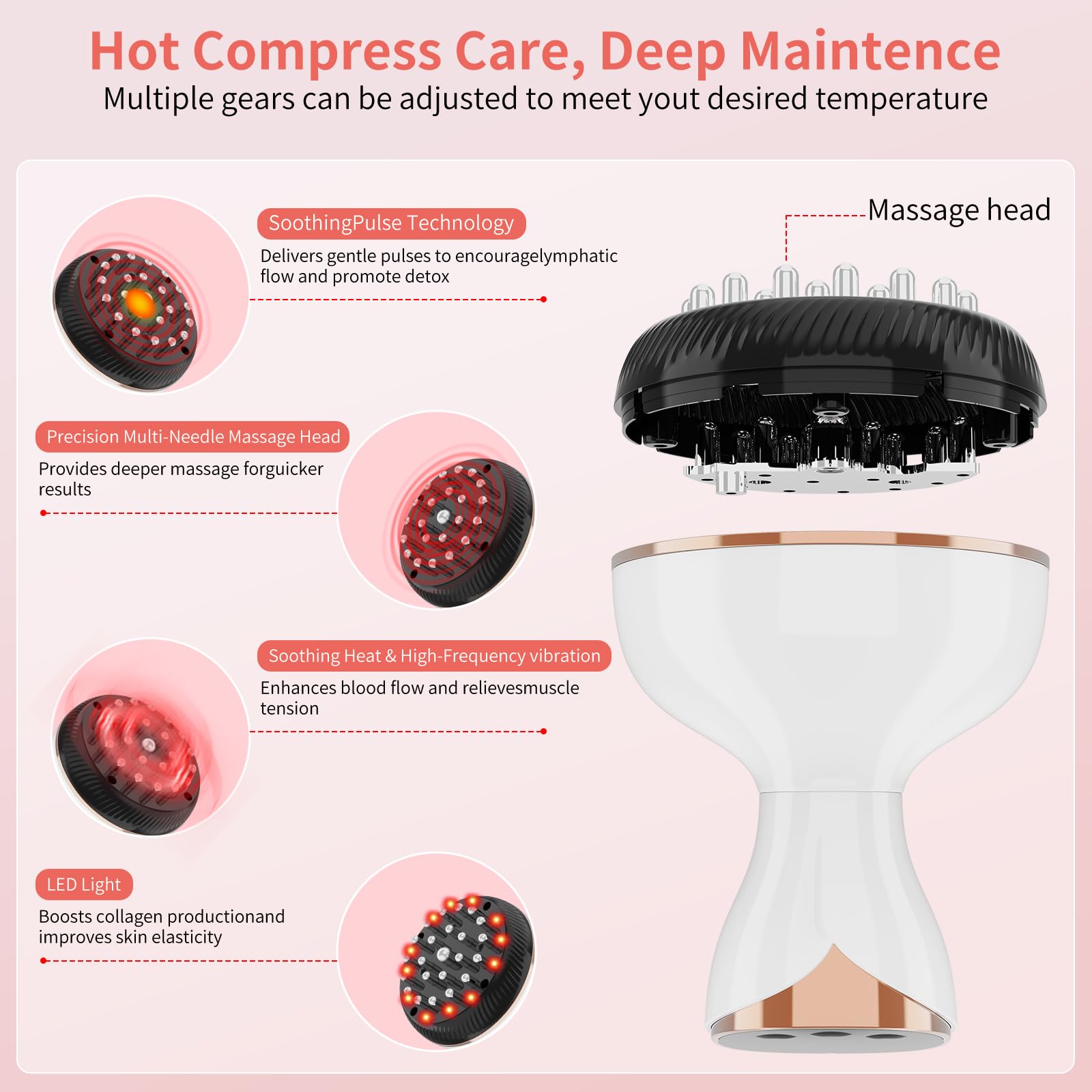 Body Sculpting Machine, Lymphatic Drainage Massager & Anti Cellulite Massage Tool, Helps Reduce Stretch Marks & Cellulite, Pain Relief Devices for Sciatica Nerve, Legs, Arms, Hip, Muscle & Lower Back