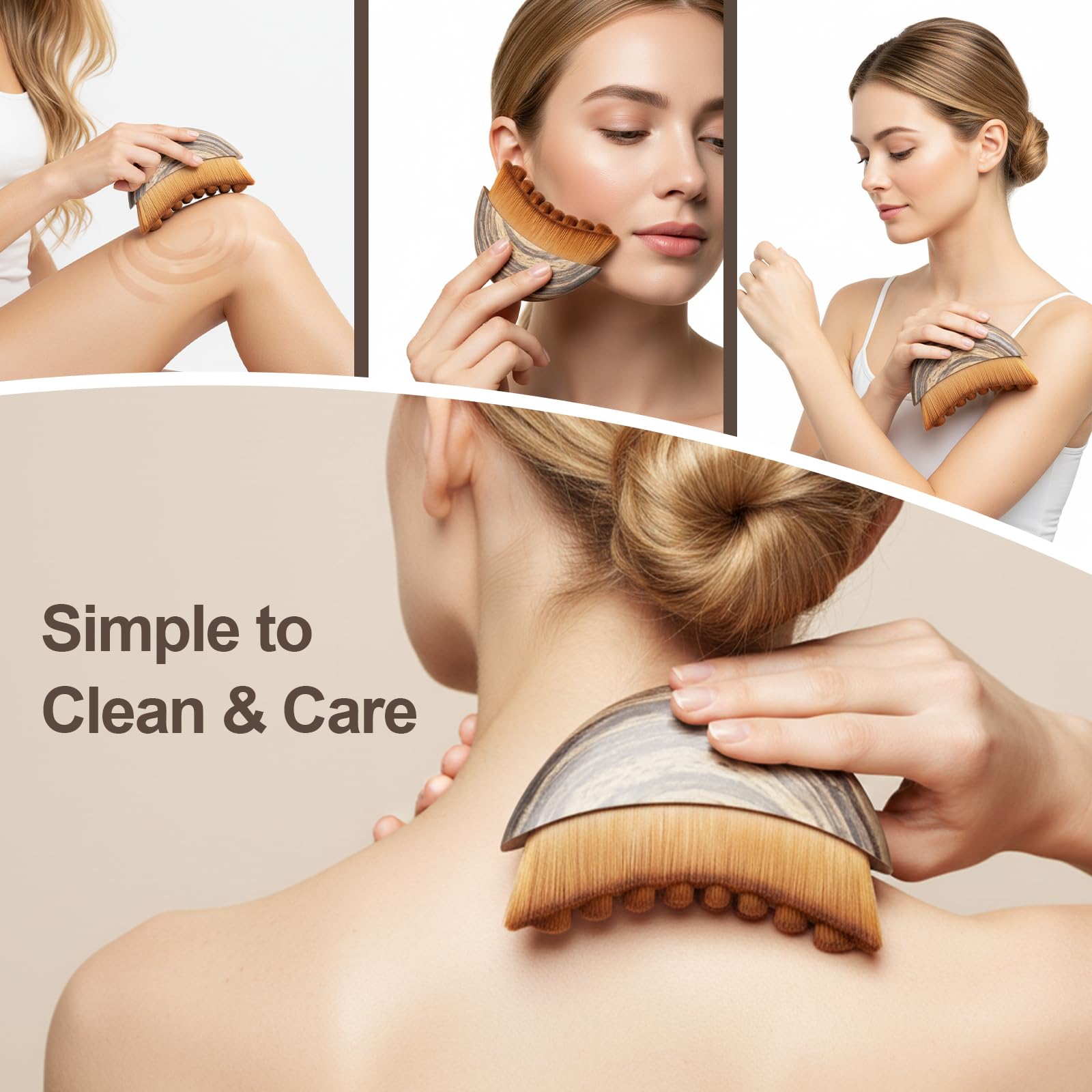 Lymphatic Drainage Massager Lymphatic Contour Face Brush Double Chin Reducer Lymphatic Drainage Brush